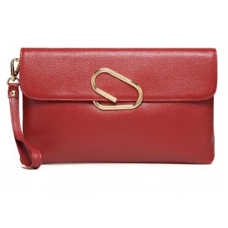 Wristlet cầm tay khóa gài chữ O Gesunry đỏ